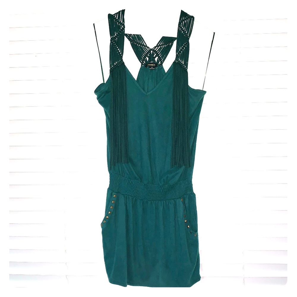 Green Faux Suede Dress